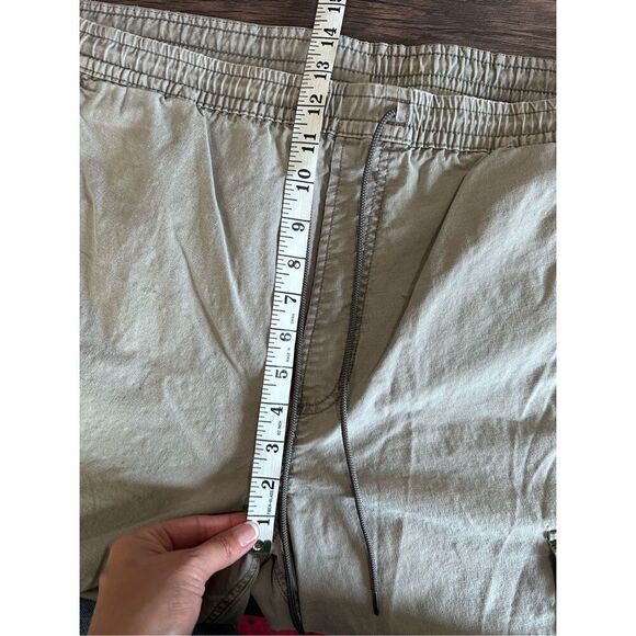 Tan Sand Cargo Jogger Men’s Pants XL Clasp Pockets Rip stitch - Picture 11 of 12